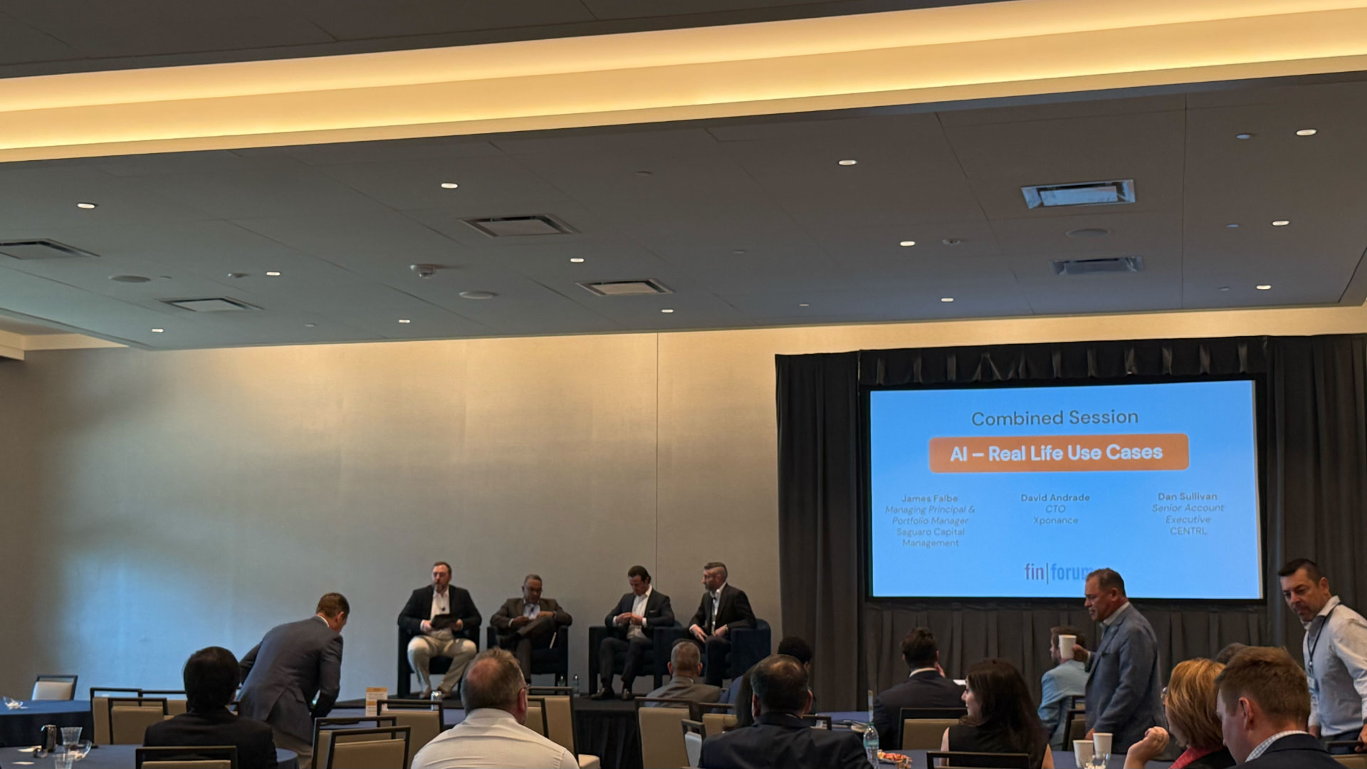 Panel session on AI in due diligence at FIN Forum