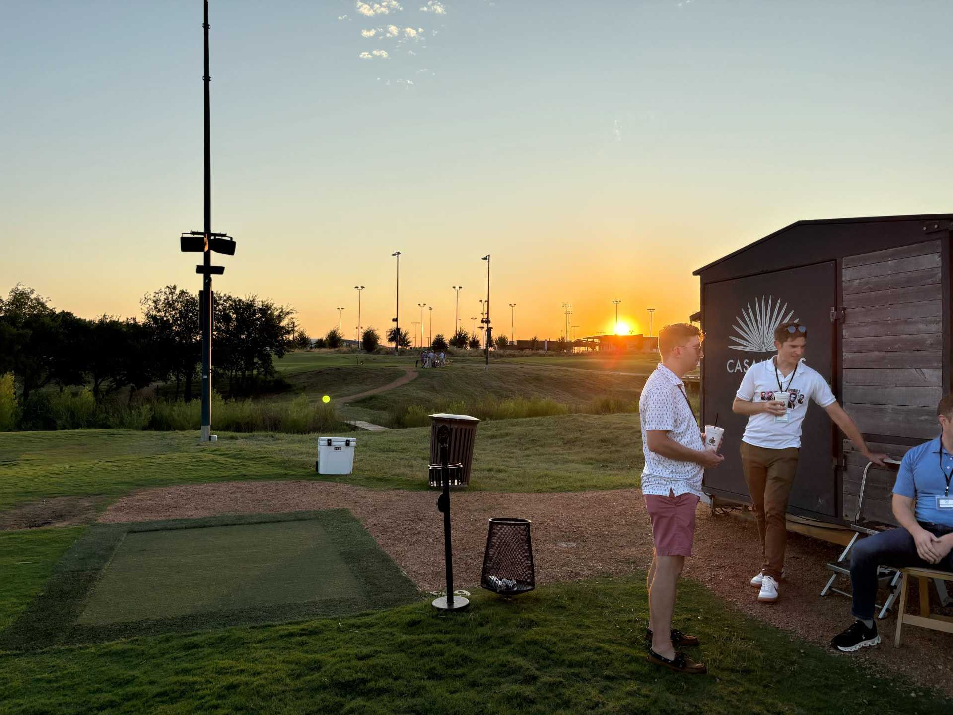 Sunset reception on the course at the Omni PGA Frisco Resort