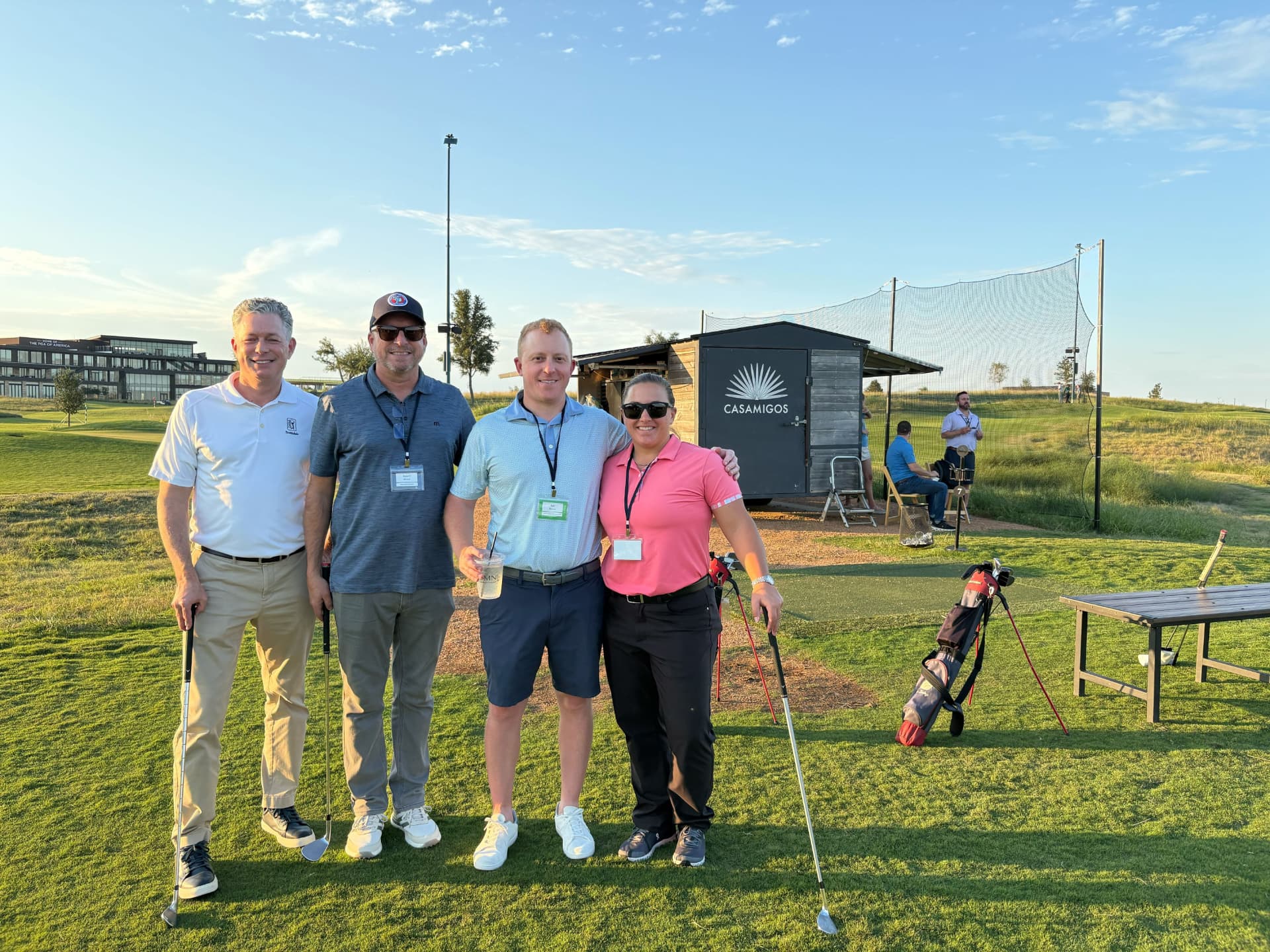 Attendees at the FIN Forum golf scramble on The Swing course